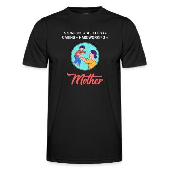 Mother's Day Strong Design - Men's Functional T-Shirt - black - Front - AI Model Male 178 dark (178cm)