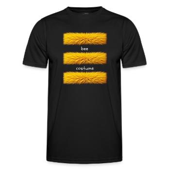 Déguisement d’abeille - T-shirt sport Homme - noir - Devant - AI Model Male 178 dark (178cm)