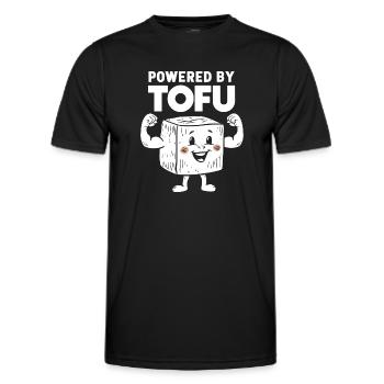 Tofu Lustiges - Männer Funktions-T-Shirt - Schwarz - Vorne - AI Model Male 178 dark (178cm)