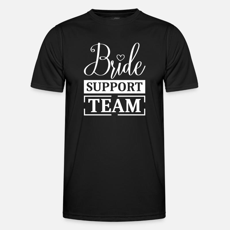 Bride Support Team - Men's Functional T-Shirt - black