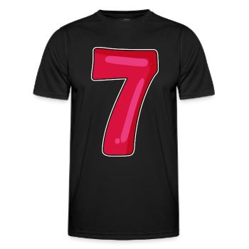 7 - T-shirt sport Homme - noir - Devant - AI Model Male 178 dark (178cm)
