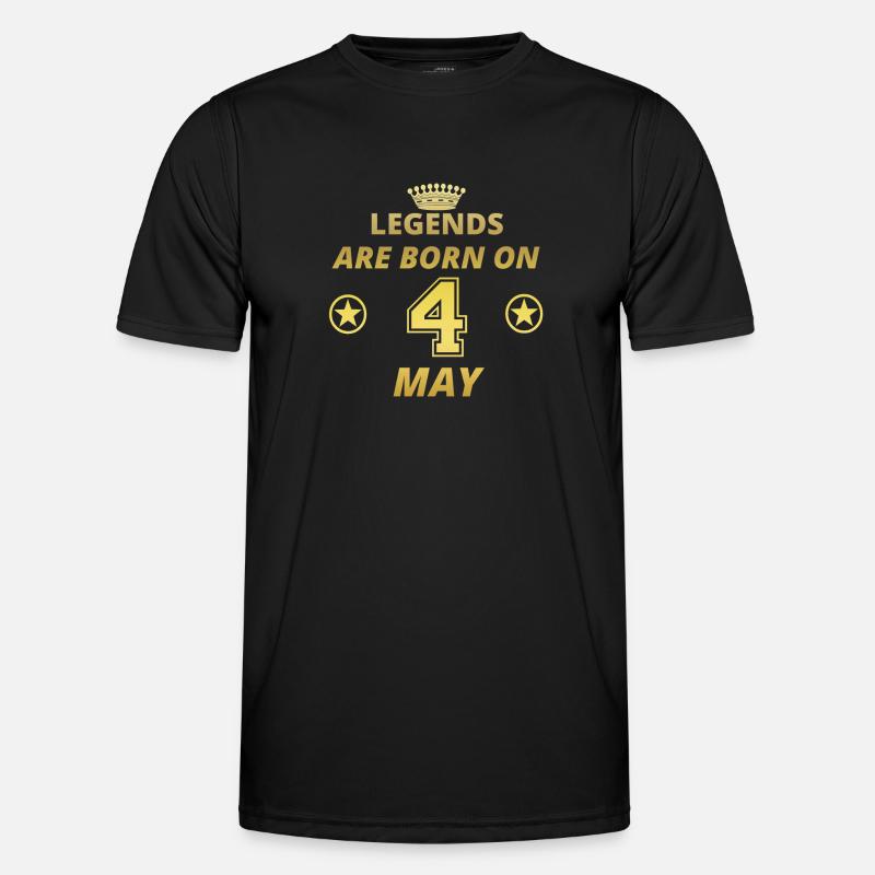 legends born birthday MAY 4 Men's Functional T-Shirt