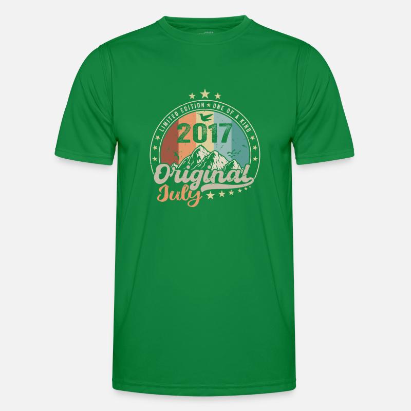 Juli 2017 Jubiläums-Geschenkidee Juli 2017 Männer Funktions-T-Shirt