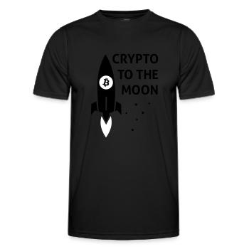 crypto - T-shirt sport Homme - noir - Devant - AI Model Male 178 dark (178cm)