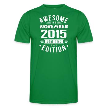 November 2015 Geschenkidee Legende November 2015 - Männer Funktions-T-Shirt - Kelly Green - Vorne - AI Model Male 178 dark (178cm)
