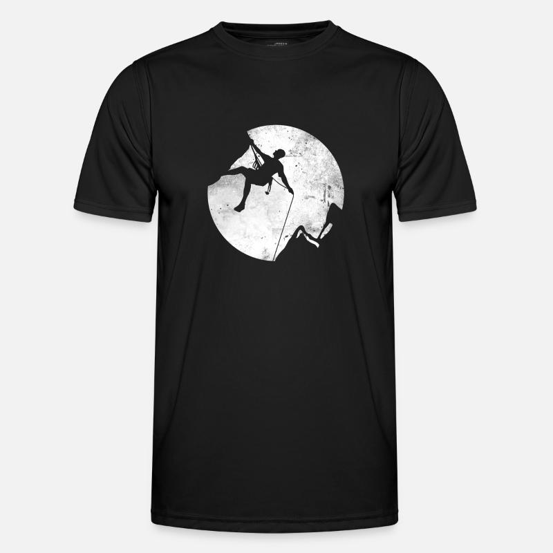 Geschenk Kletterer Boulderer klettern bouldern - Männer Funktions-T-Shirt - Schwarz