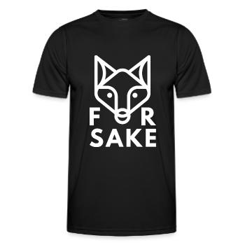Um des Fuchses willen - Männer Funktions-T-Shirt - Schwarz - Vorne - AI Model Male 178 dark (178cm)