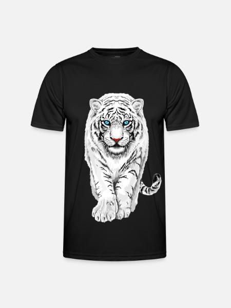 White Tiger - Men's Functional T-Shirt - black