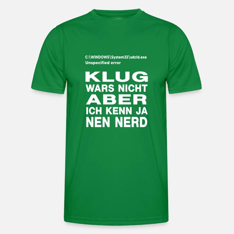 nerd administrator IT abteilung computer Männer Funktions-T-Shirt