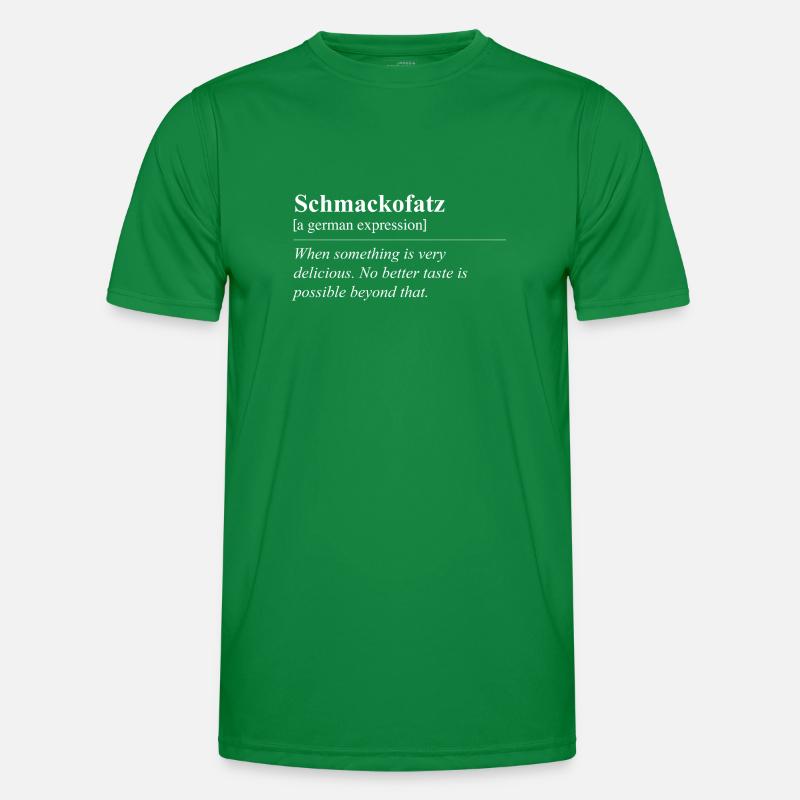 Schmackofatz Funny German Idiom Men's Functional T-Shirt