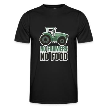 Farmer Farmer Farmer Farmer Wife Farmer Gift - Men's Functional T-Shirt - black - Front - AI Model Male 178 dark (178cm)