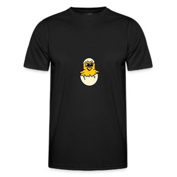 chick - Men's Functional T-Shirt - black - Front - AI Model Male 178 dark (178cm)