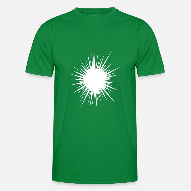 Seeigelicon symbol Männer Funktions-T-Shirt
