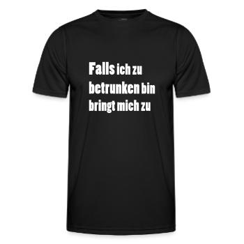bring mich zu - ich bin - Männer Funktions-T-Shirt - Schwarz - Vorne - AI Model Male 178 dark (178cm)