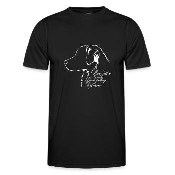 NOVA SCOTIA DUCK TOLLING RETRIEVER Profil Wilsigns - Männer Funktions-T-Shirt - Schwarz - Vorne - AI Model Male 178 dark (178cm)