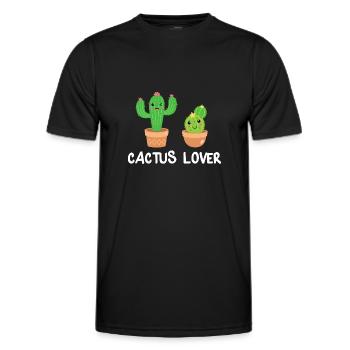 Cactus Cactus Cactus Lover Cadeau - T-shirt sport Homme - noir - Devant - AI Model Male 178 dark (178cm)