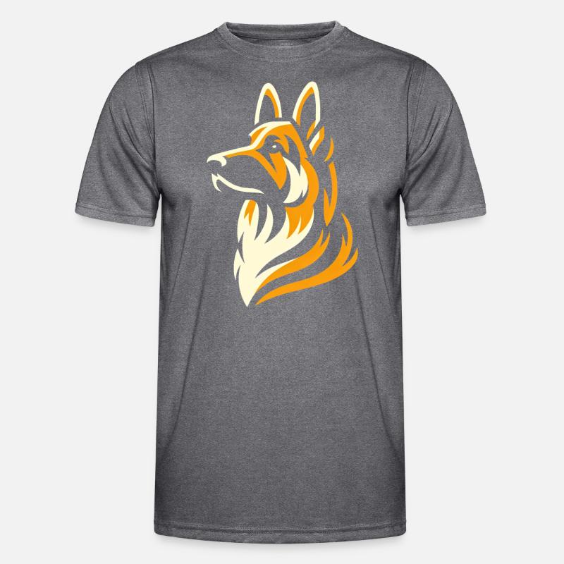 German Shepherd Elegance Men's Functional T-Shirt
