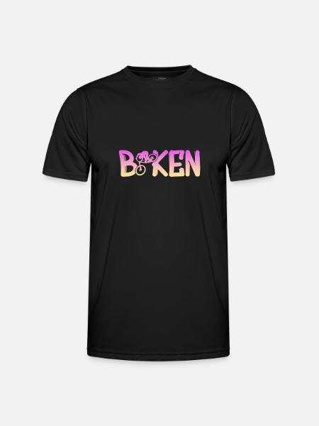 Biken - Männer Funktions-T-Shirt - Schwarz