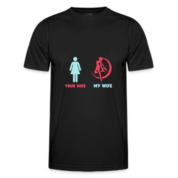 Cool Gifts for Wiccan Witch Wiccan Heidnisch - Men's Functional T-Shirt - black - Front - AI Model Male 178 dark (178cm)