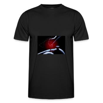 Flood porn - Funkographer - T-shirt sport Homme - noir - Devant - AI Model Male 178 dark (178cm)