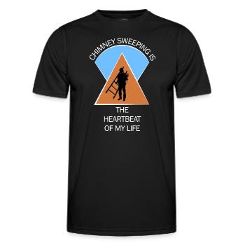 Chimney Sweep Chimney Sweep - Men's Functional T-Shirt - black - Front - AI Model Male 178 dark (178cm)