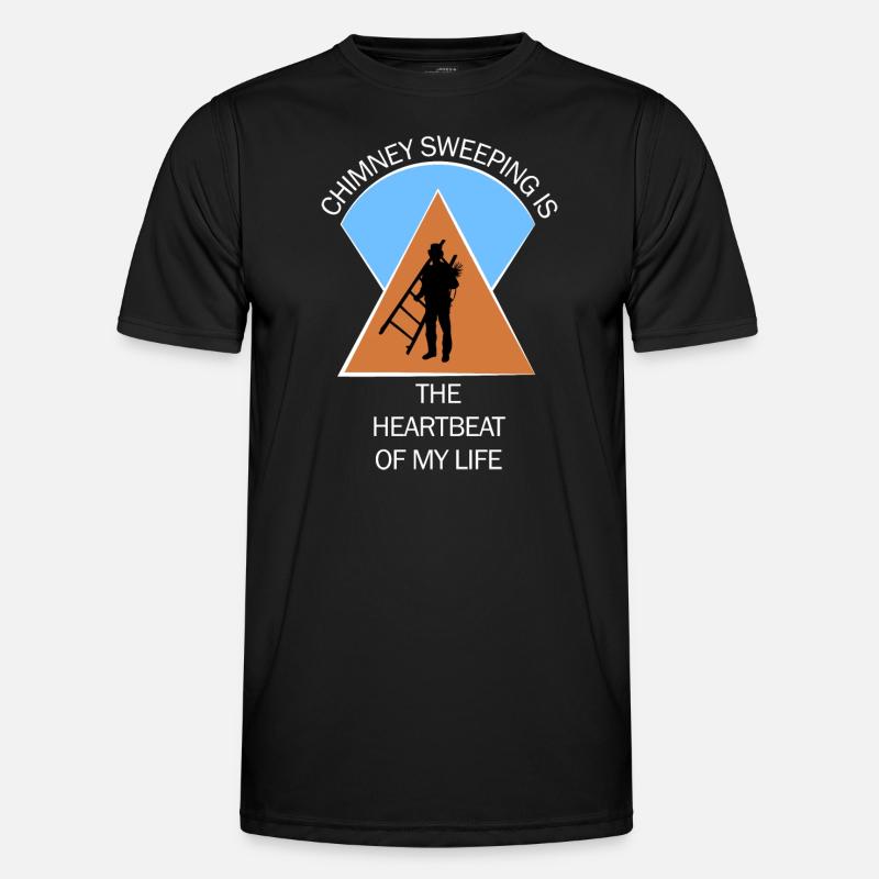 Schornsteinfeger Schlotfeger - Männer Funktions-T-Shirt - Schwarz