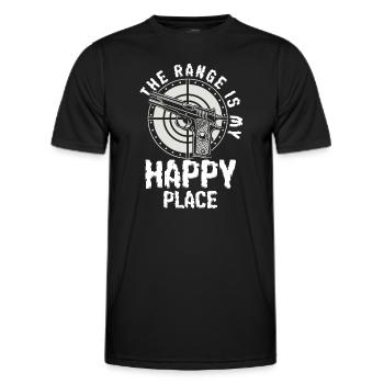 Pistole Munition Jagd Sport - Männer Funktions-T-Shirt - Schwarz - Vorne - AI Model Male 178 dark (178cm)
