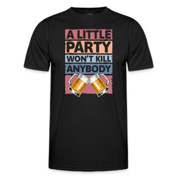 Feiern Alkohol Trinken Mädelsabend - Männer Funktions-T-Shirt - Schwarz - Vorne - AI Model Male 178 dark (178cm)