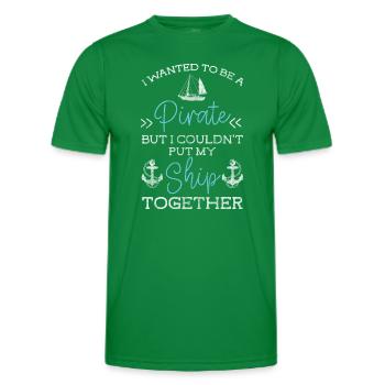 Croisière océanique à la voile - T-shirt sport Homme - vert - Devant - AI Model Male 178 dark (178cm)