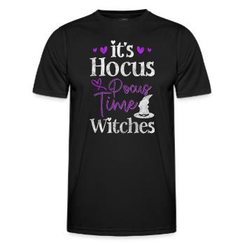 Hexerei Besen Zauberspruch Wicca - Männer Funktions-T-Shirt - Schwarz - Vorne - AI Model Male 178 dark (178cm)