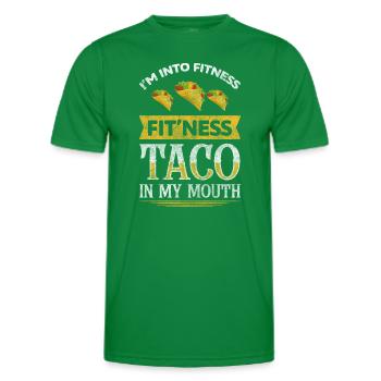 Connaisseurs de repas - T-shirt sport Homme - vert - Devant - AI Model Male 178 dark (178cm)