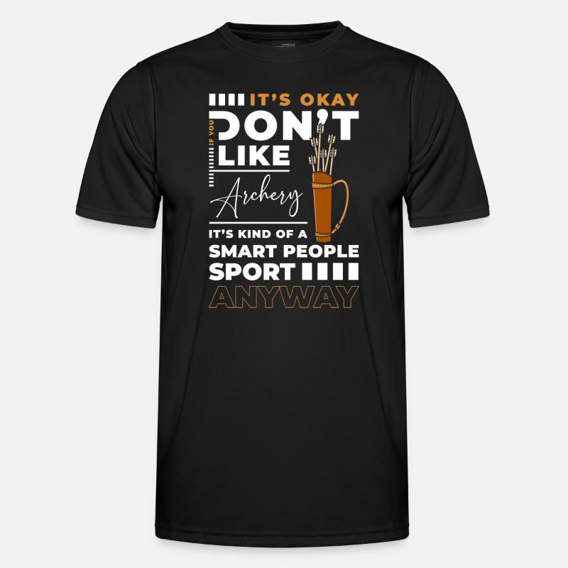 Bogenschießen Bogen Treffer - Männer Funktions-T-Shirt - Schwarz