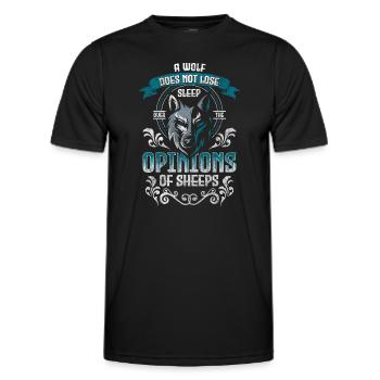 Wölfe Raubtier Stärke - Männer Funktions-T-Shirt - Schwarz - Vorne - AI Model Male 178 dark (178cm)
