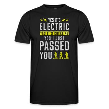 Rollerfahrer City Tuning Racer - Männer Funktions-T-Shirt - Schwarz - Vorne - AI Model Male 178 dark (178cm)