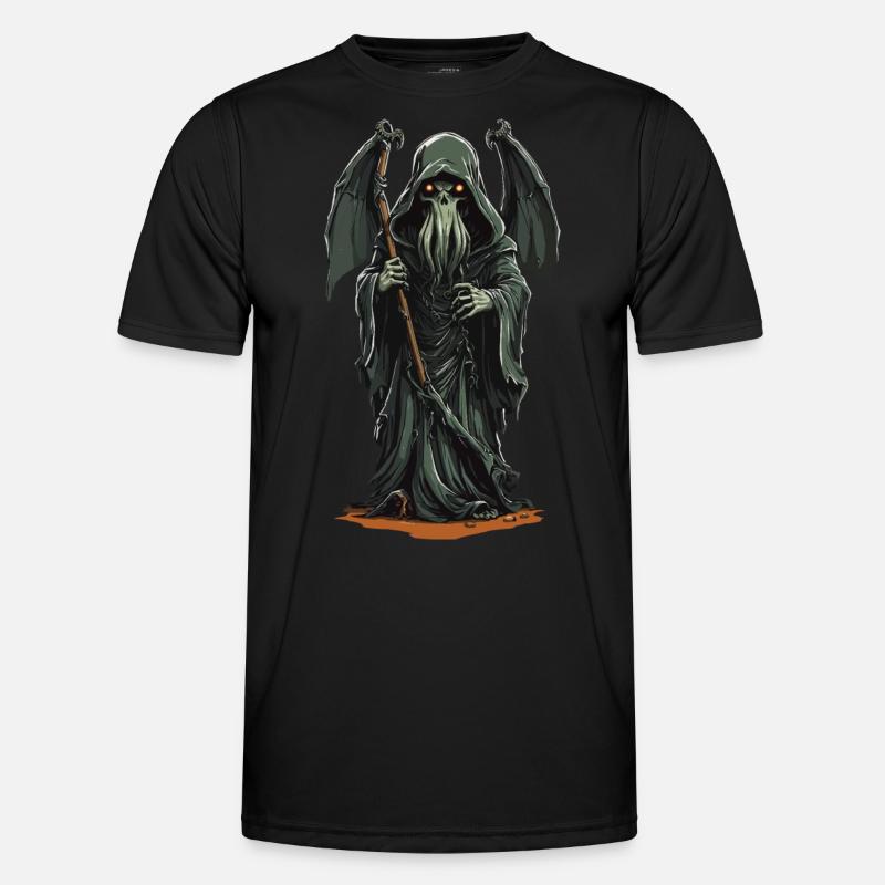 Druids Grim Reaper Tentacle Horror Halloween Men's Functional T-Shirt