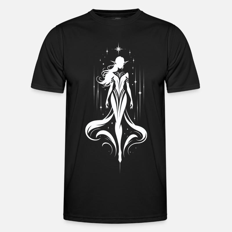 Elfe Starlit Elegance - Miesten tekninen t-paita - musta