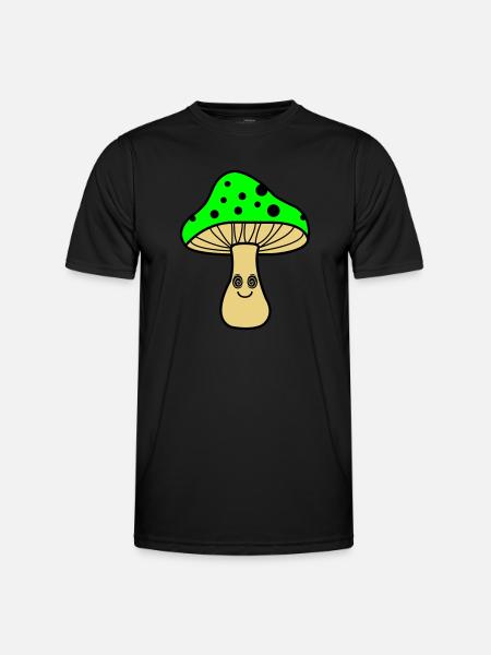 Hypnotic Mushroom - Men's Functional T-Shirt - black