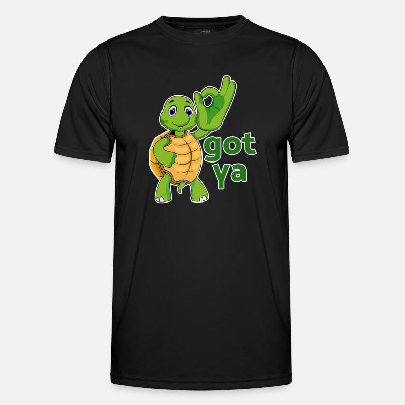 turtle turtle testudines toad - Men's Functional T-Shirt - black
