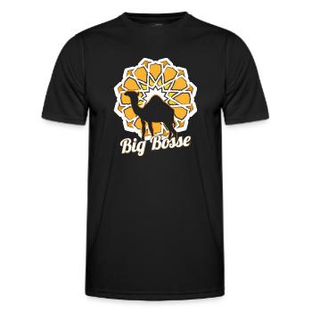 Big Bosse - T-shirt sport Homme - noir - Devant - AI Model Male 178 dark (178cm)