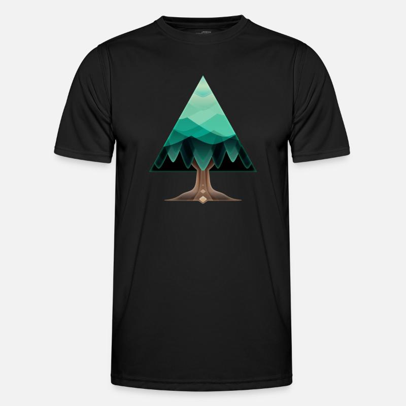 The triangular tree Men's Functional T-Shirt