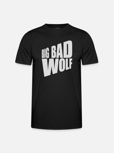 big bad wolf quote - Men's Functional T-Shirt - black