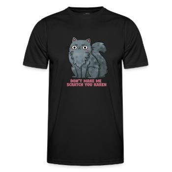 Ne me fais pas gratter Karen T Shirt - T-shirt sport Homme - noir - Devant - AI Model Male 178 dark (178cm)