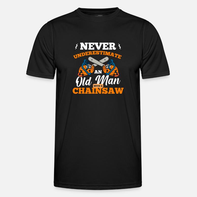 Chainsaw Gift - Men's Functional T-Shirt - black
