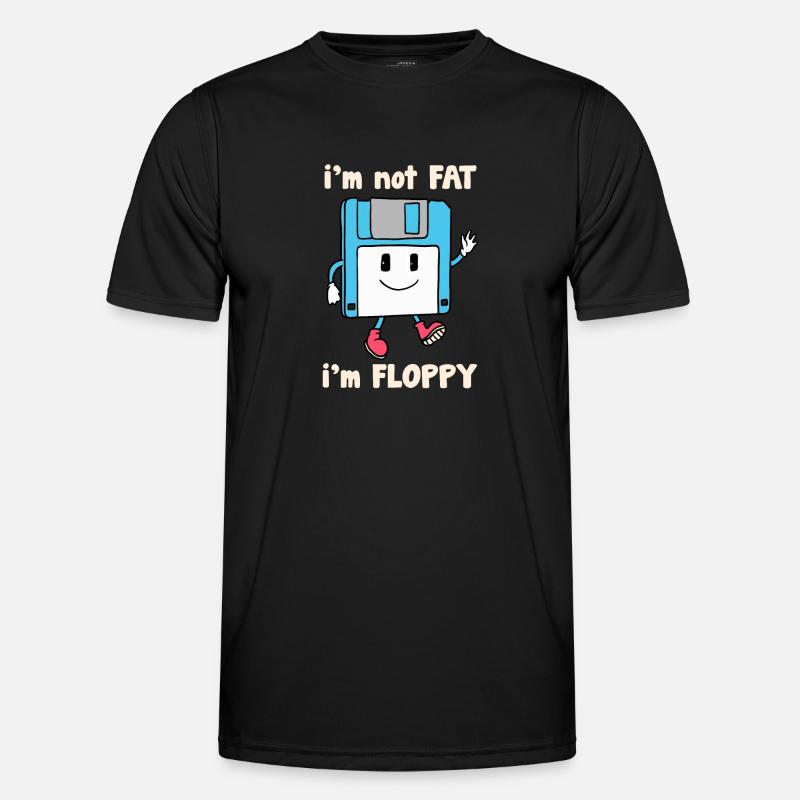 Floppy Disk Witz Joke - Men's Functional T-Shirt - black