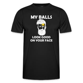 Paintball Airsoft - Männer Funktions-T-Shirt - Schwarz - Vorne - AI Model Male 178 dark (178cm)