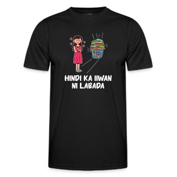 Design de lingerie Fil-Am pour les fiers Pinoys - T-shirt sport Homme - noir - Devant - AI Model Male 178 dark (178cm)