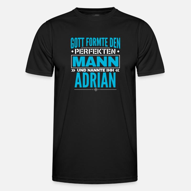 Adrian Name Design Männer Funktions-T-Shirt