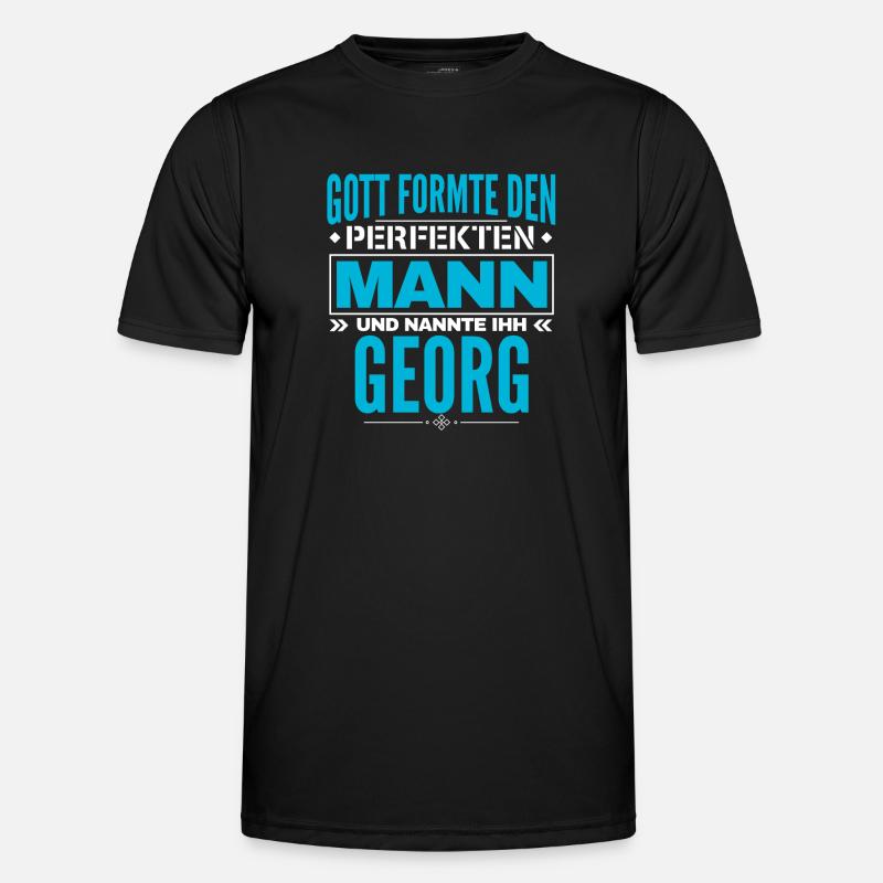 Georg Name Design Männer Funktions-T-Shirt