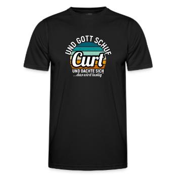 Danny - Männer Funktions-T-Shirt - Schwarz - Vorne - AI Model Male 178 dark (178cm)