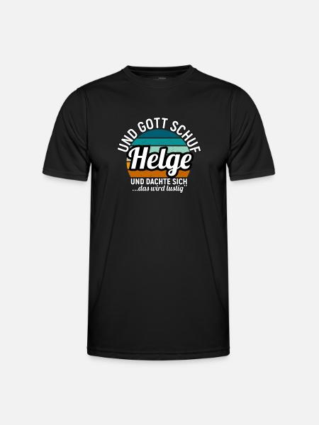 Helge - Männer Funktions-T-Shirt - Schwarz